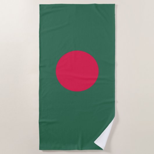 Bangladesch-Flagge Strandtuch (Vorderseite)