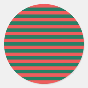 Bangladesch-Flagge Streifen Runder Aufkleber