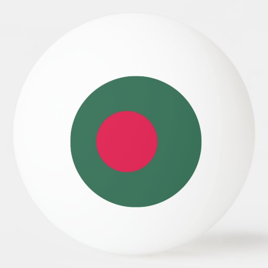 Bangladesch-Flagge Tischtennisball (Vorderseite)