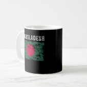 Bangladesch-Flagge Vintage Flagge Bangladeschs Kaffeetasse (Vorderseite Links)