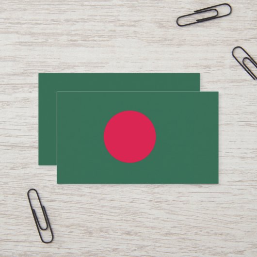 Bangladesch-Flagge Visitenkarte (Vorderseite/Rückseite Beispiel)