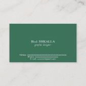 Bangladesch-Flagge Visitenkarte (Rückseite)