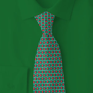 Bangladesch-Flagge-Ziegelmuster Krawatte