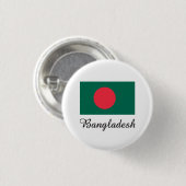 Bangladesch-Flaggen-Entwurf Button (Vorne & Hinten)