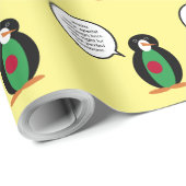 Bangladesch Gespräch mit Frau Penguin Personalisie Geschenkpapier (Rolleneckpunkt)