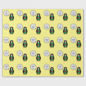 Bangladesch Gespräch mit Frau Penguin Personalisie Geschenkpapier (Flach)