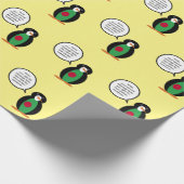 Bangladesch Gespräch mit Frau Penguin Personalisie Geschenkpapier (Ecke)
