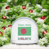 Bangladesch - Grüne Persönlichkeit der Flagge Bang Schneekugeln (Weihnachten)