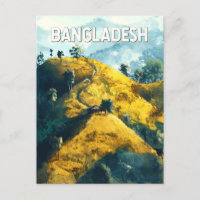 Bangladesch Illustration Reise Kunst Vintage