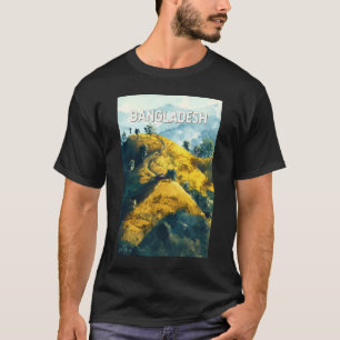Bangladesch Illustration Reise Kunst Vintage T-Shirt