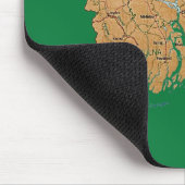 Bangladesch-Karte Mousepad (Ecke)