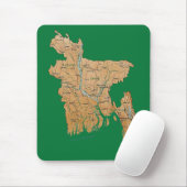 Bangladesch-Karte Mousepad (Mit Mouse)