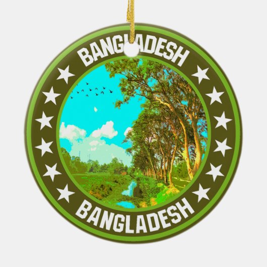 Bangladesch Keramik Ornament (Hinten)