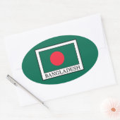 Bangladesch Ovaler Aufkleber (Umschlag)