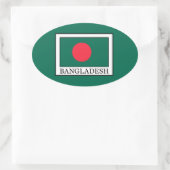 Bangladesch Ovaler Aufkleber (Tasche)
