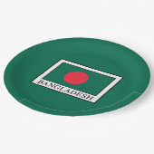 Bangladesch Pappteller (Schrägansicht)