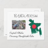 Bangladesch Postkarte (Vorne/Hinten)