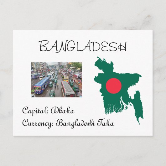 Bangladesch Postkarte (Vorderseite)