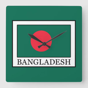 Bangladesch Quadratische Wanduhr