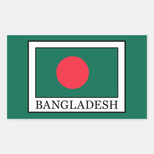 Bangladesch Rechteckiger Aufkleber (Vorderseite)