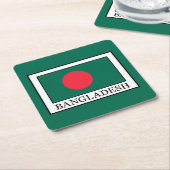 Bangladesch Rechteckiger Pappuntersetzer (angewinkelt)