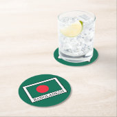 Bangladesch Runder Pappuntersetzer (Vor Ort)