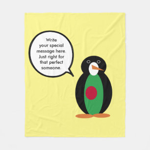 Bangladesch Sprechende Ms Penguin Personalisiert Fleecedecke