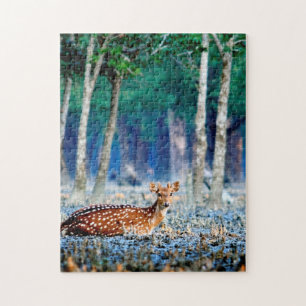 Bangladesch Sundarban Native-Hirsch-Puzzles. Puzzle