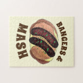 Bangladesch und Mash UK Food Sausage Kartoffeln Puzzle (Horizontal)