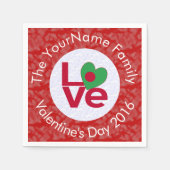 Bangladeschische Flagge Herzenrot-LIEBE Serviette (Vorderseite)