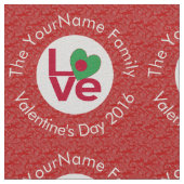 Bangladeschische Flagge Herzenrot-LIEBE Stoff (Nahaufnahme)