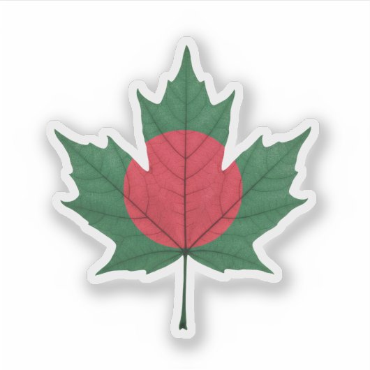 Bangladeschischer Kanadier Aufkleber (Vorderseite)