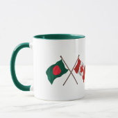 Bangladesh & Canada Flag Mug – Cultural Pride Gift Tasse (Links)