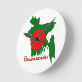 Bangladesh flag clock runde wanduhr (Winkel)
