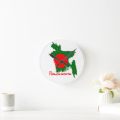 Bangladesh flag clock runde wanduhr (Zuhause)
