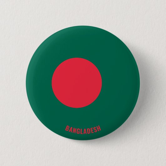 Bangladesh Flag Cute Patriotic Button (Vorderseite)