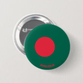 Bangladesh Flag Cute Patriotic Button (Vorne & Hinten)