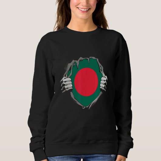Bangladesh flag sweatshirt (Vorderseite)