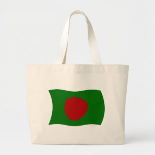 Bangladesh Flag Tote Bag Jumbo Stoffbeutel