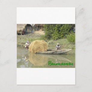 Bangladesh rice boat / Bangladesch-Reisboot Postkarte
