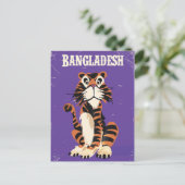 Bangladesh Vintage Reiseplakat Cartoon Postkarte (Stehend Vorderseite)