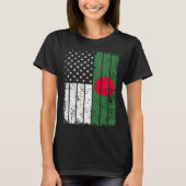 Bangladeshi American Flag T Shirt Bangladesh USA (Vorderseite)