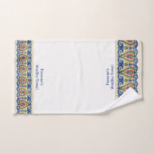 Bangladeshi Colorful Border White Customized Wudhu Handtuch (Handtuch)