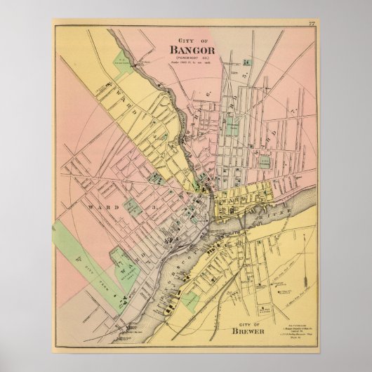 Bangor, Brewer Poster (Vorne)