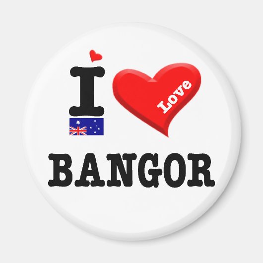 BANGOR - I Liebe Magnet (Vorne)