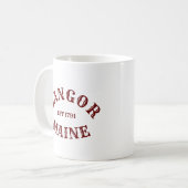 Bangor, Maine Coffee Tasse (Vorderseite Links)