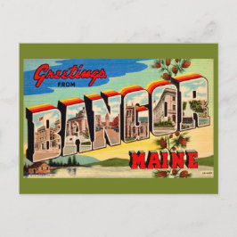 Bangor Maine Greetings Postcard Postkarte