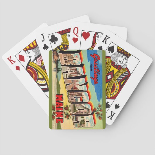Bangor Maine Gruß Spielkarten (Rückseite)