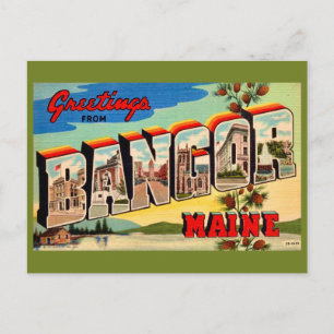 Bangor Maine Grußkarte Postkarte