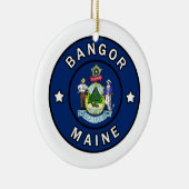 Bangor Maine Keramik Ornament (Rechts)